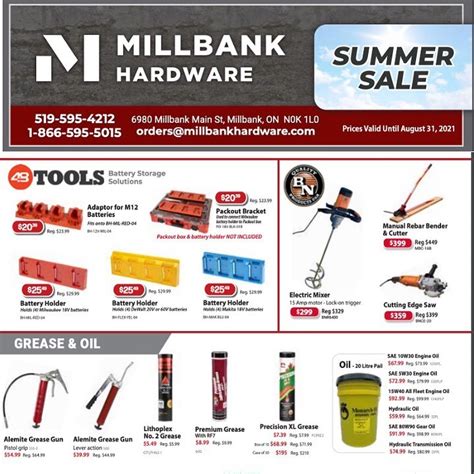 millbank home hardware flyer.